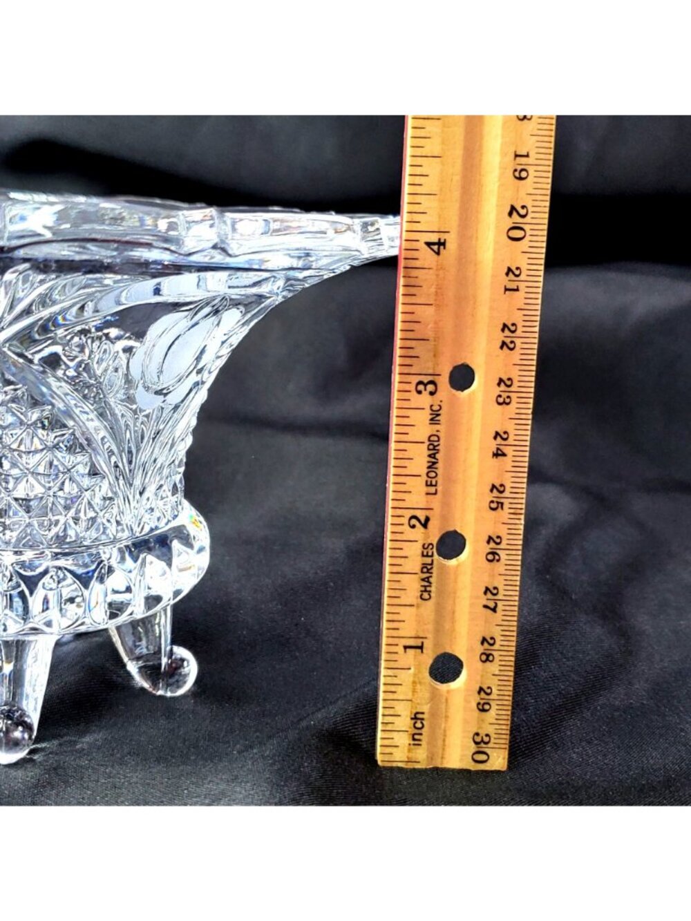 VTG Footed Candy Dish 24% Lead Crystal The European Collection Germany 4" tall - Picture 10 of 12